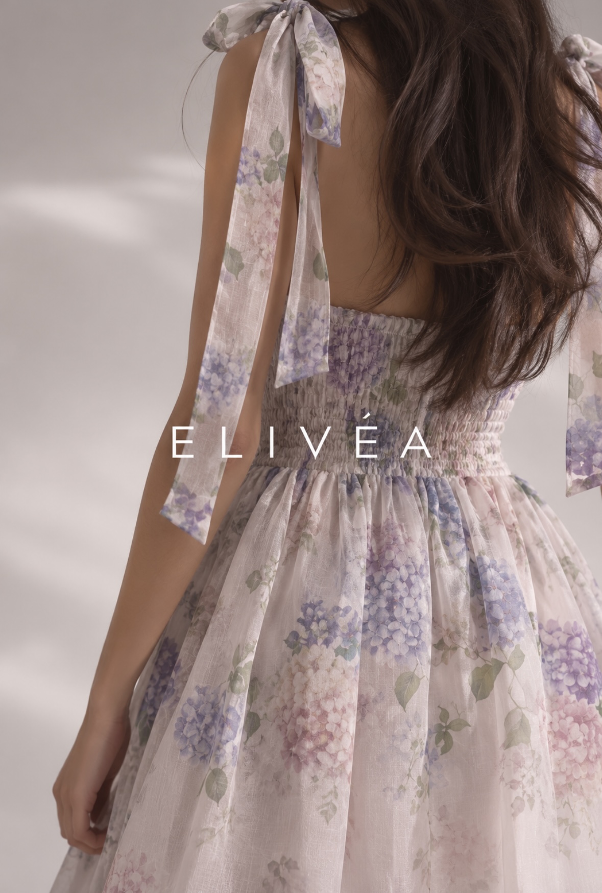Abito Elivéa lilla floreale